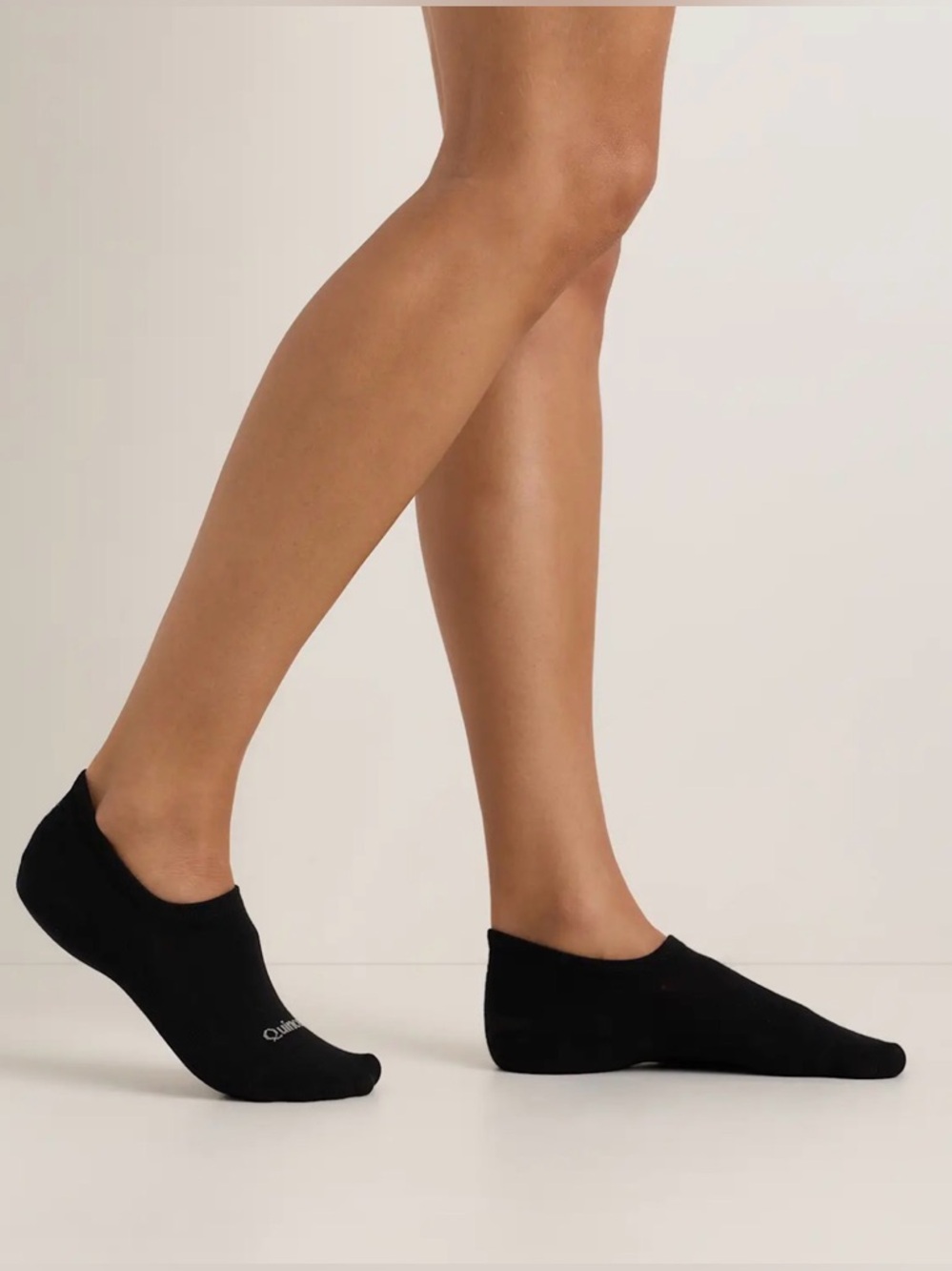 Quince Black No-Show Socks Organic Cotton - Set of 3